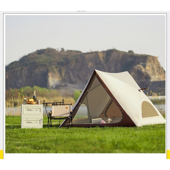 Auto Instant Pop Up Beach Tent, Sun Protection Triangle Tent, Portable Outdoor Camping Shelter
