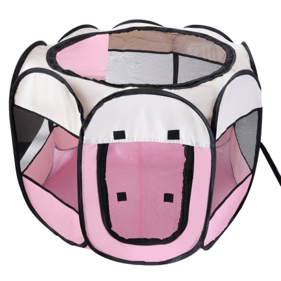 Octagonal Pet Playpen, Cat & Dog Maternity Cage Made of 600D Oxford Cloth, Washable & Scratch Resistant, Pet Supplies
